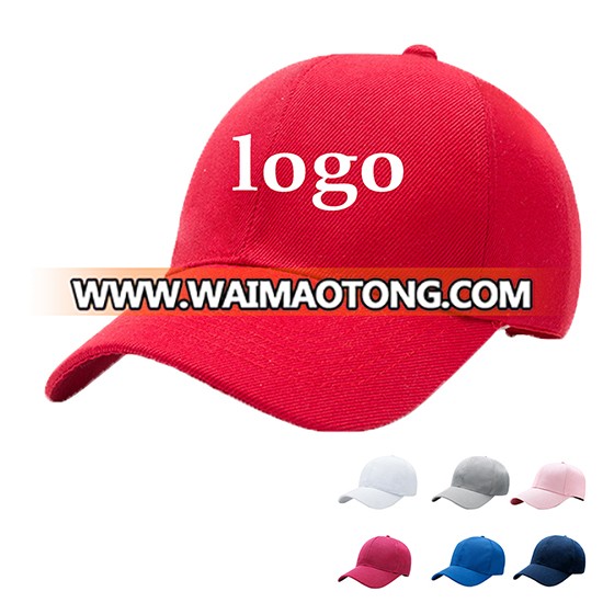 100% Cotton Promotional Custom Logo Baseball Cap